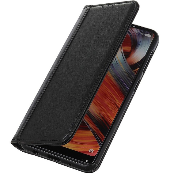 Etui do Samsung Galaxy S24+ Plus / S25+ Plus, Wallet Litchi Leather, czarne