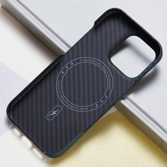 Etui do iPhone 16 Pro, Aramid Fiber MagSafe, czarne 