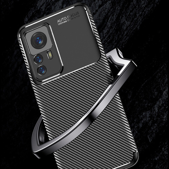 Etui do Xiaomi 12T, Carbon Gel, czarne