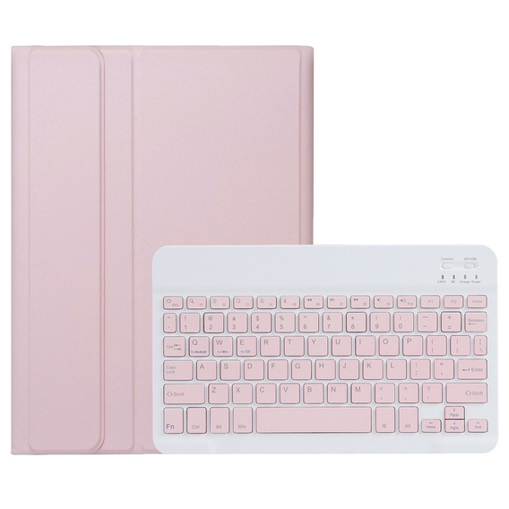 Etui z klawiaturą do iPad Air 11" 2025/2024 (7/6 gen.), Leather Pen Slot, różowe rose gold