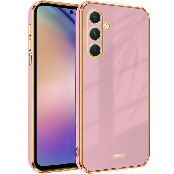 Etui do Samsung Galaxy A54 5G, Glamour CamShield, fioletowe