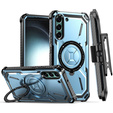 Etui do Samsung Galaxy S23, Heavy Duty Ring Belt Clip, niebieskie