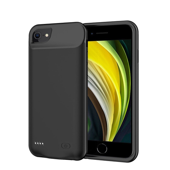 Etui z Baterią 6000mAh do iPhone 6/6S/7/8/SE 2020/SE 2022, czarne