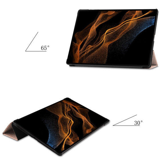 Etui do Samsung Galaxy Tab S9 Ultra, Smartcase, różowe rose gold