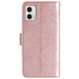 Etui z klapką do Motorola Moto G73 5G, Mandala, różowe rose gold