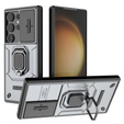 Etui KickStand Camera Lens do Samsung Galaxy S24 Ultra, szare
