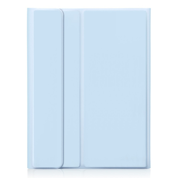 Etui z klawiaturą do iPad Pro 11" 2024 (5 gen.), Leather Pen Slot TouchPad, jasnoniebieskie