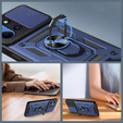 Etui pancerne do Xiaomi Redmi 15C 4G/LTE, CamShield Slide, niebieskie