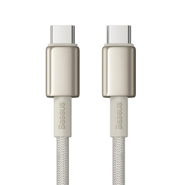 Kabel Baseus Tungsten Gold USB-C do USB-C 100W 1m do laptopów, smartfonów i tabletów z USB-C
