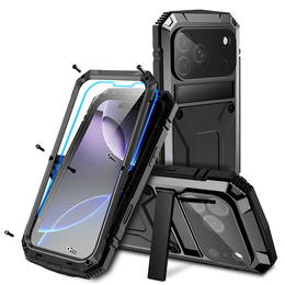 Etui R-JUST z podstawką i wbudowanym szkłem do iPhone 17 Pro Max