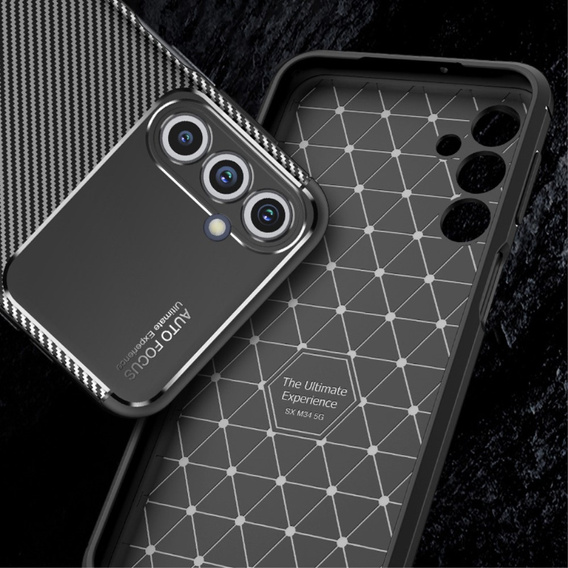 Etui do Samsung Galaxy M34 Carbon Gel, czarne