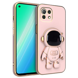 Etui do Xiaomi Mi 11 Lite / Mi 11 Lite 5G / 11 Lite 5G NE, Astronaut, różowe rose gold