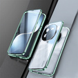 Etui do Honor Magic 7 Pro, Magnetic Dual Glass, zielone