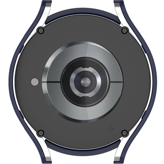2w1 Etui + Szkło Hartowane  do Samsung Galaxy Watch 6 40mm, Granatowe