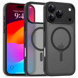 Etui Matt Case do iPhone 17 Pro Max, do MagSafe, półprzezroczyste czarne