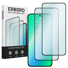 2x Szkło Hartowane do Xiaomi 13, ERBORD 3D pełne, szybka na cały ekran