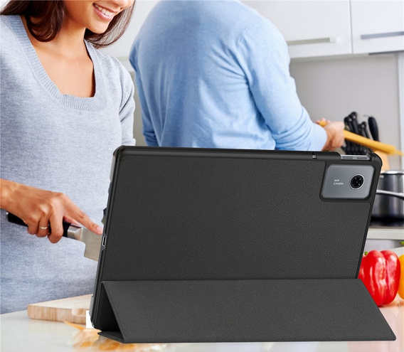 Etui do Lenovo Idea Tab 11" 2025 TB336FU TB336ZU, podstawka, Smartcase z miejscem na rysik, czarne