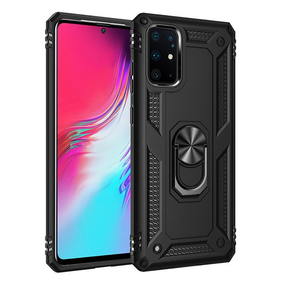 Etui pancerne do Samsung Galaxy S10 Lite, Nox Case Ring, czarne