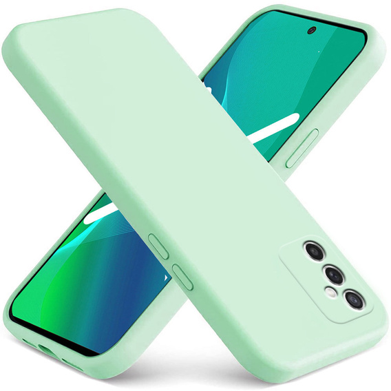 Etui do Samsung Galaxy M52 5G, Silicone Lite, miętowe