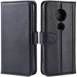 Etui z klapką do Motorola Moto G7 Play, Flexi Book, czarne