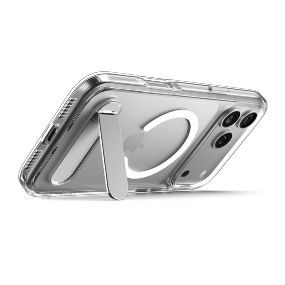 Etui Spigen Ultra Hybrid "S" Mag MagSafe do iPhone 17 Pro Max, Clear / White
