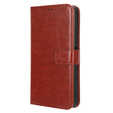 Etui z klapką do Huawei Nova 11i, Crazy Horse Wallet, brązowe