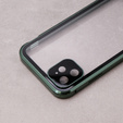 Etui do iPhone 11, Magnetic Dual Glass, zielone