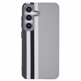Etui do Samsung Galaxy S25+ Plus, Carbon Fiber MagSafe, szare