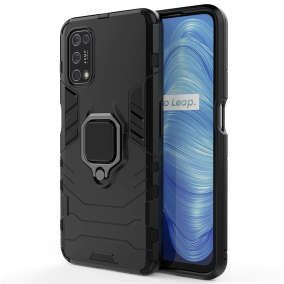 Etui do Realme 7 5G, Kickstand Ring, czarne