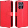 Etui z klapką do Motorola Edge 50 Neo / Motorola ThinkPhone 25, Crazy Horse Wallet, czerwone