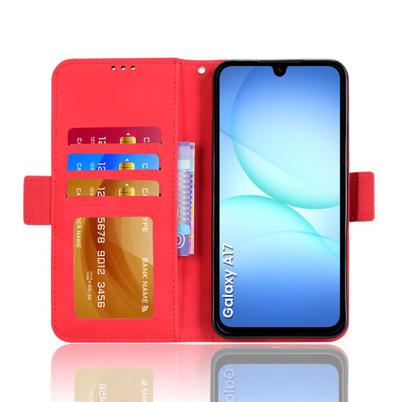 Etui z klapką do Oppo Reno 14F, Card Slot, portfelowe, czarne