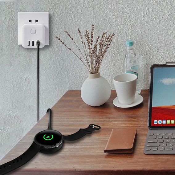 Ładowarka, kabel USB Type-C do Google Pixel Watch, Czarny