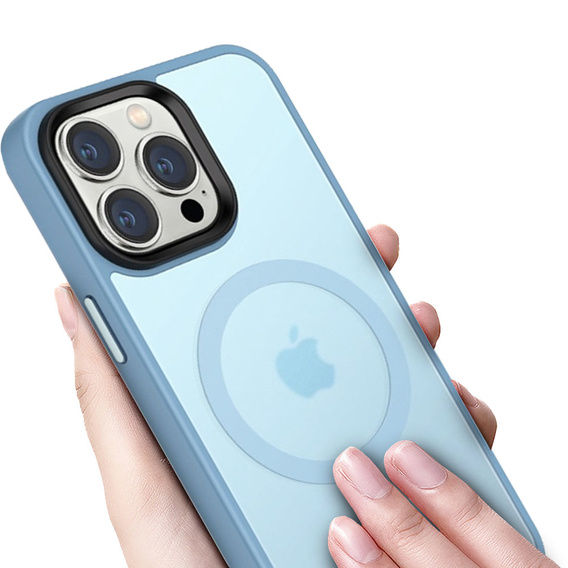 Etui do iPhone 14 Pro Max, Simple MagSafe, niebieskie