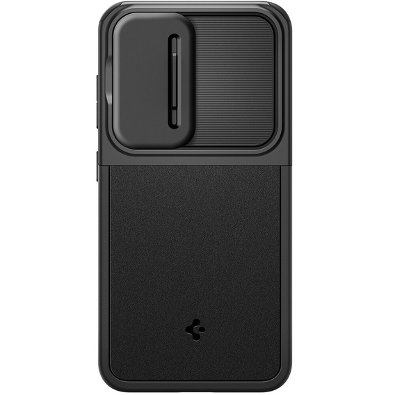 Etui Spigen do Samsung Galaxy S24, Optik Armor, Czarne + Szkło