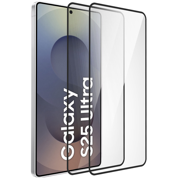 2x Szkło Hartowane ERBORD 3D do Samsung Galaxy S25 Ultra – pełna ochrona zakrzywionego ekranu