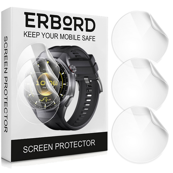 3x Folia Hydrożelowa ERBORD do Huawei Watch GT 6 Pro 46mm