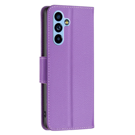 Etui z klapką do Samsung Galaxy A54 5G, Wallet Litchi Magnet, fioletowe