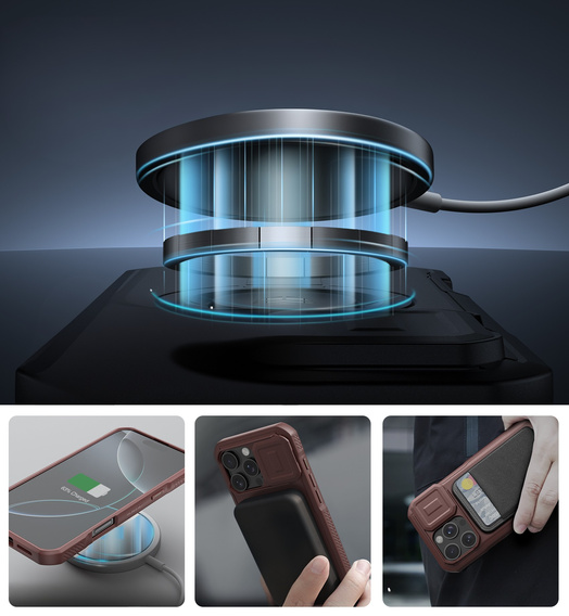 Etui Dexnor MagSafe z osłoną aparatu do iPhone 16 Pro Max