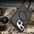 Etui ERBORD z MagSafe do iPhone 16 Pro, Matte Case, aktywny przycisk, matowe / czarne