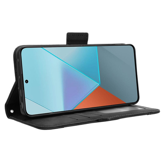 Etui z klapką do Xiaomi Redmi Note 13 Pro 5G, Card Slot, czarne
