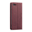 Etui CASEME do iPhone 7/8/SE 2020/SE 2022, Leather Wallet Case, bordowe
