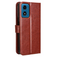 Etui z klapką do Motorola Moto G24 / G24 Power / G04, Crazy Horse Wallet, brązowe
