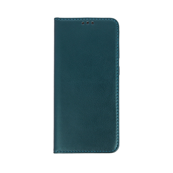 Etui z klapką do Samsung Galaxy A54 5G, Smart Magnetic, ciemnozielone + szkło 9H