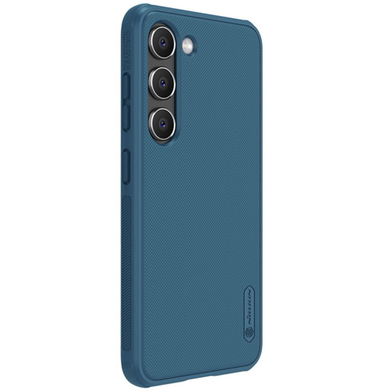 Etui NILLKIN do Samsung Galaxy S23 Plus, Obudowa Super Frosted Shield Case, niebieskie