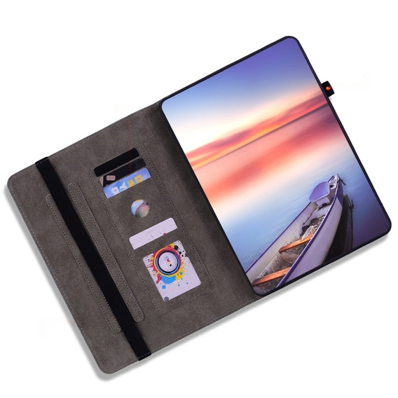 Etui do Lenovo Tab P12, Rose and Butterflies, niebieskie