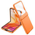 Etui do Motorola Razr 50 Ultra, PC Case, ze szkłem, pomarańczowe