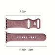 Pasek Silikonowy do Apple Watch 1/2/3/4/5/6/7/8/9/SE/ULTRA/ULTRA 2 42/44/45/49MM, Rose, Fioletowy