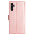Etui z klapką do Samsung Galaxy A55 5G, Butterfly, różowe rose gold