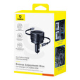 Baseus Enjoyment Max – ładowarka samochodowa 60W z dwoma kablami USB-C - czarna