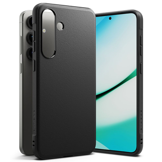 Etui Ringke do Samsung Galaxy S25+ Plus, Onyx, Czarne + Szkło Hartowane 9H